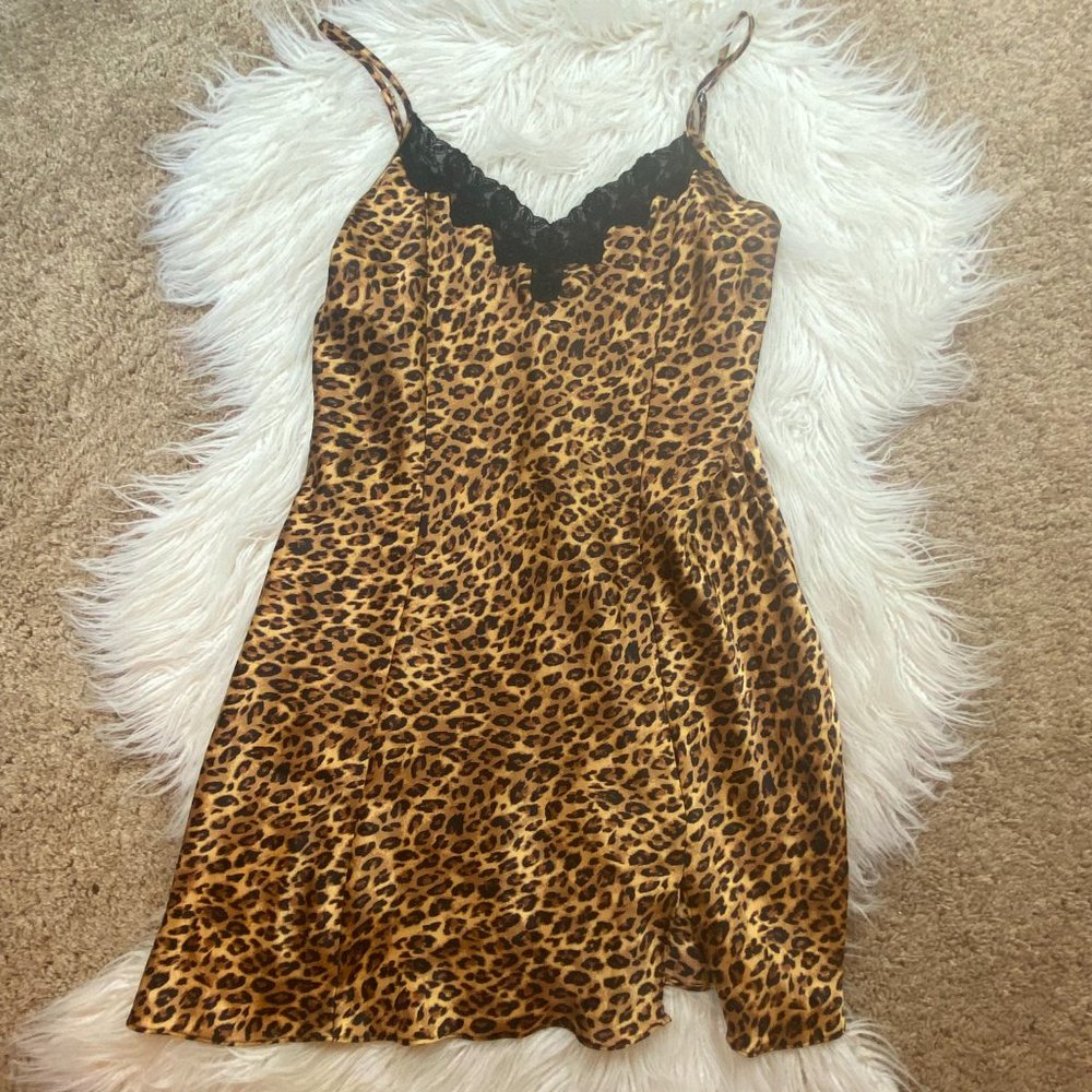 Sophia Delicates Leopard Lace Slip